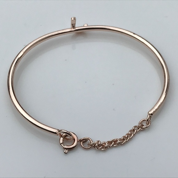 Mother Day Gift Women Bracelet Gold Hand Metal "J" - Picture 4 of 8